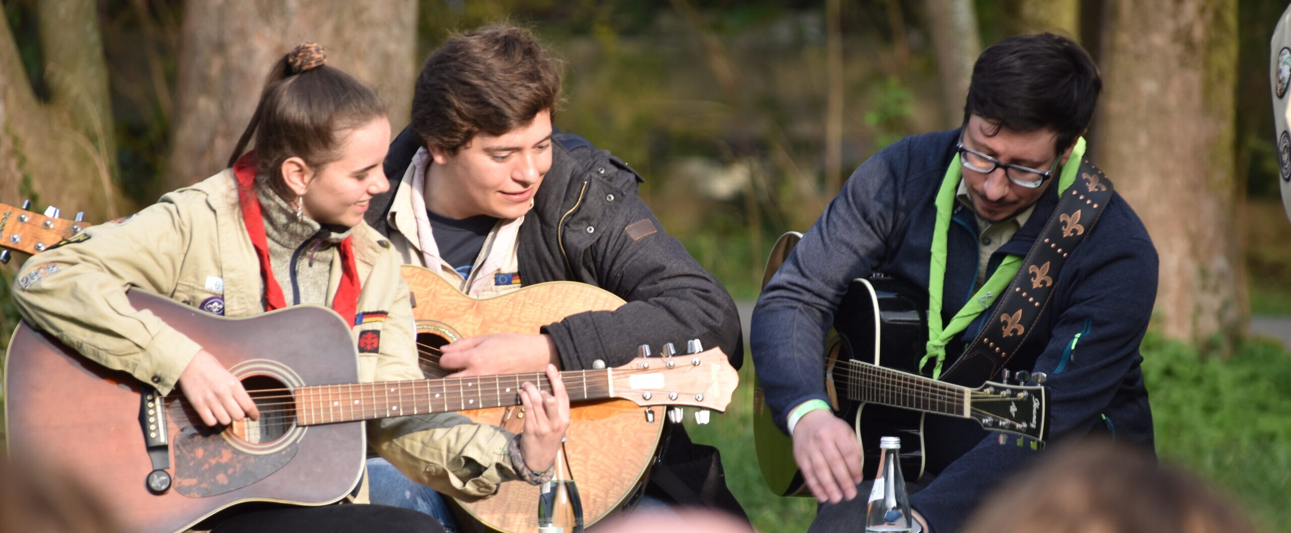 Rover spielen Gitarre